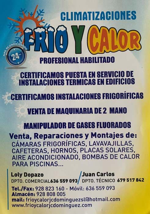 Frío y Calor J. C. Domínguez Flyer 2
